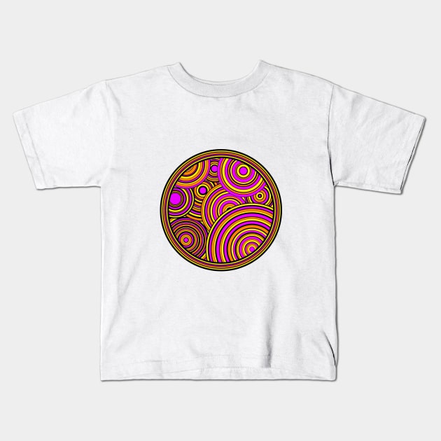 pinky vibe Kids T-Shirt by RAZZVSWORLD